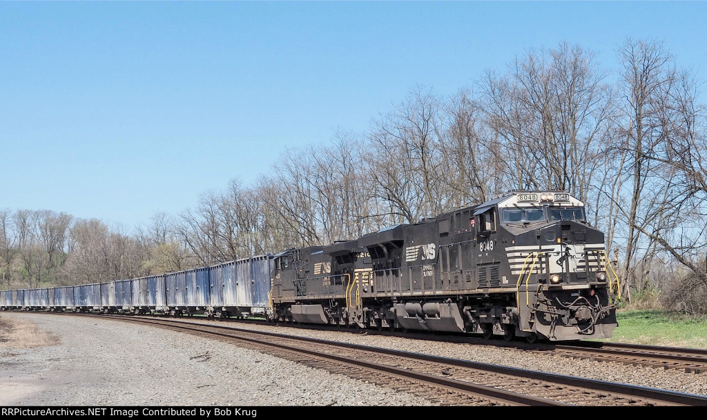 Eastbound trash empties on Mexico Curve